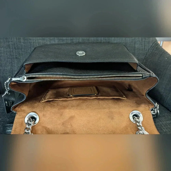 Coach Klara Black Silver crossbody leather bag. LIKE NEW! - Picture 3 of 12